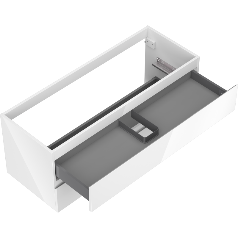 Mexen Orio kúpeľňová skrinka pod umývadlo 120 cm, 2 zásuvky, biely lesk - 91A10-12047-2-BFF00