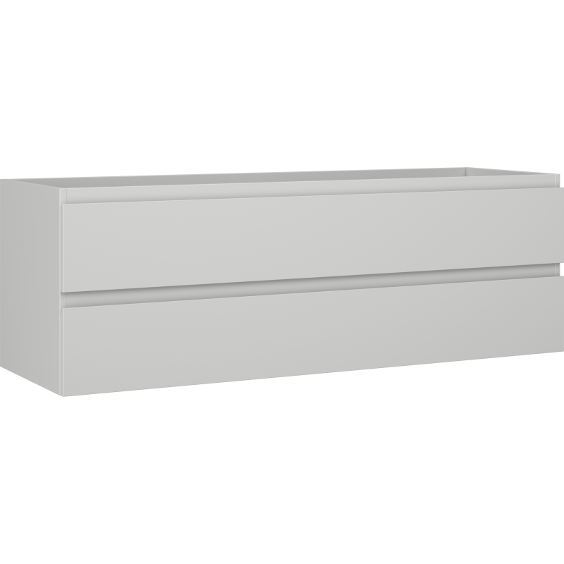 Mexen Orio kúpeľňová skrinka pod umývadlo 140 cm, 2 zásuvky, sivá matná - 91A10-14047-2-BFF62