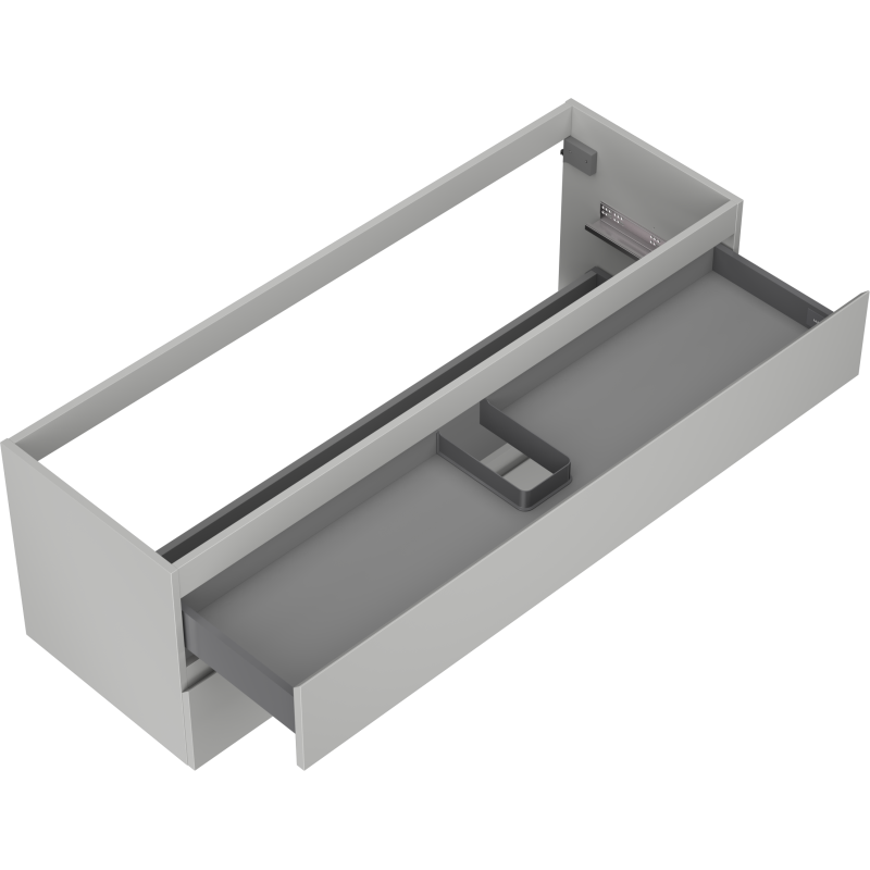 Mexen Orio kúpeľňová skrinka pod umývadlo 140 cm, 2 zásuvky, sivá matná - 91A10-14047-2-BFF62