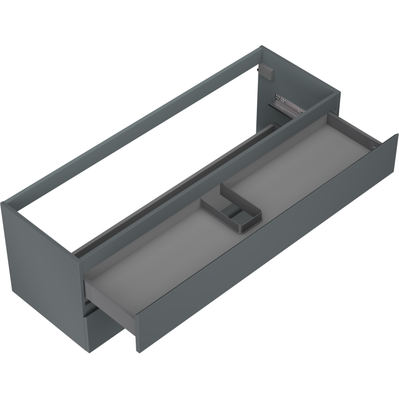 Mexen Orio kúpeľňová skrinka pod umývadlo 140 cm, 2 zásuvky, grafit mat - 91A10-14047-2-BFF66