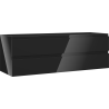 Mexen Orio kúpeľňová skrinka pod umývadlo 140 cm, 2 zásuvky, čierny lesk - 91A10-14047-2-BFF70