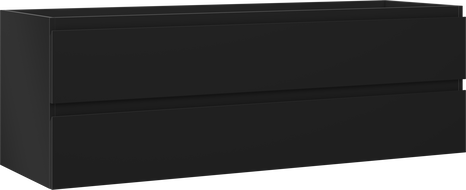 Mexen Orio kúpeľňová skrinka pod umývadlo 140 cm, 2 zásuvky, čierna matná - 91A10-14047-2-BFF71