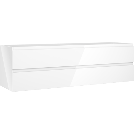 Mexen Orio kúpeľňová skrinka pod umývadlo 160 cm, 2 zásuvky, biely lesk - 91A10-16047-2-BFF00