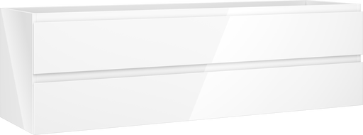 Mexen Orio kúpeľňová skrinka pod umývadlo 160 cm, 2 zásuvky, biely lesk - 91A10-16047-2-BFF00