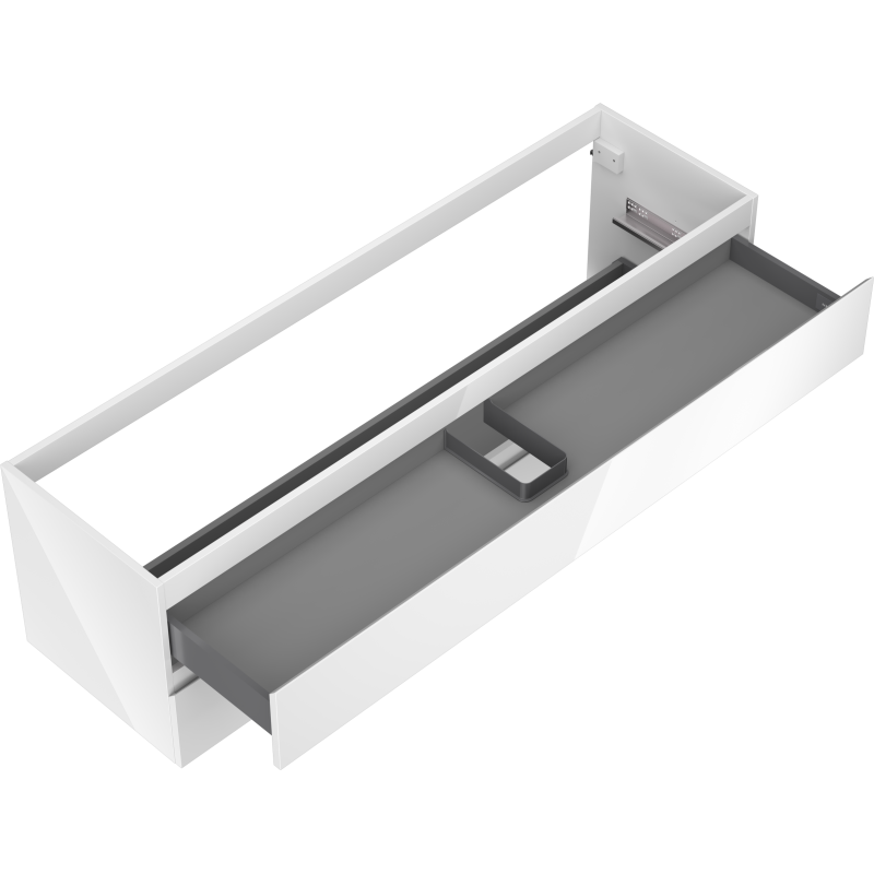 Mexen Orio kúpeľňová skrinka pod umývadlo 160 cm, 2 zásuvky, biely lesk - 91A10-16047-2-BFF00