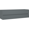 Mexen Orio kúpeľňová skrinka s umývadlom 160 cm, 2 zásuvky, grafit mat - 91A10-16047-2-BFF66