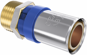 Mexen PEX-P lisovacia spojka, PEX redukcia 20 x 3/4 GZ - W97123-2034M-00