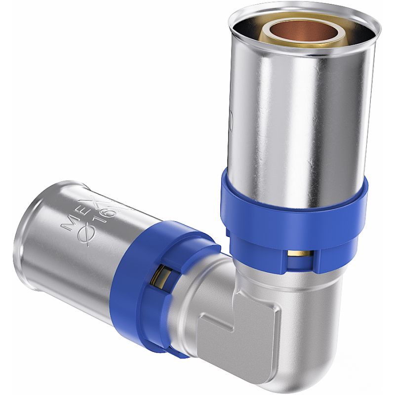 Mexen PEX-P lisovaná kolená spojka, lisované PEX 20 x 20 - W97124-2020-00