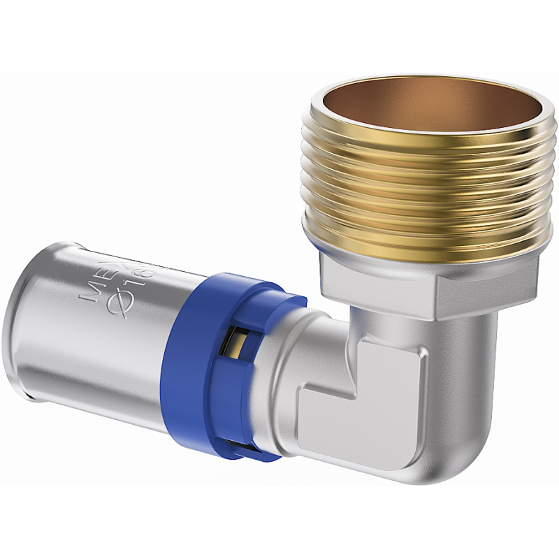 Mexen PEX-P lisované koleno, lisovateľné PEX 25 x 1 GZ - W97127-2510M-00