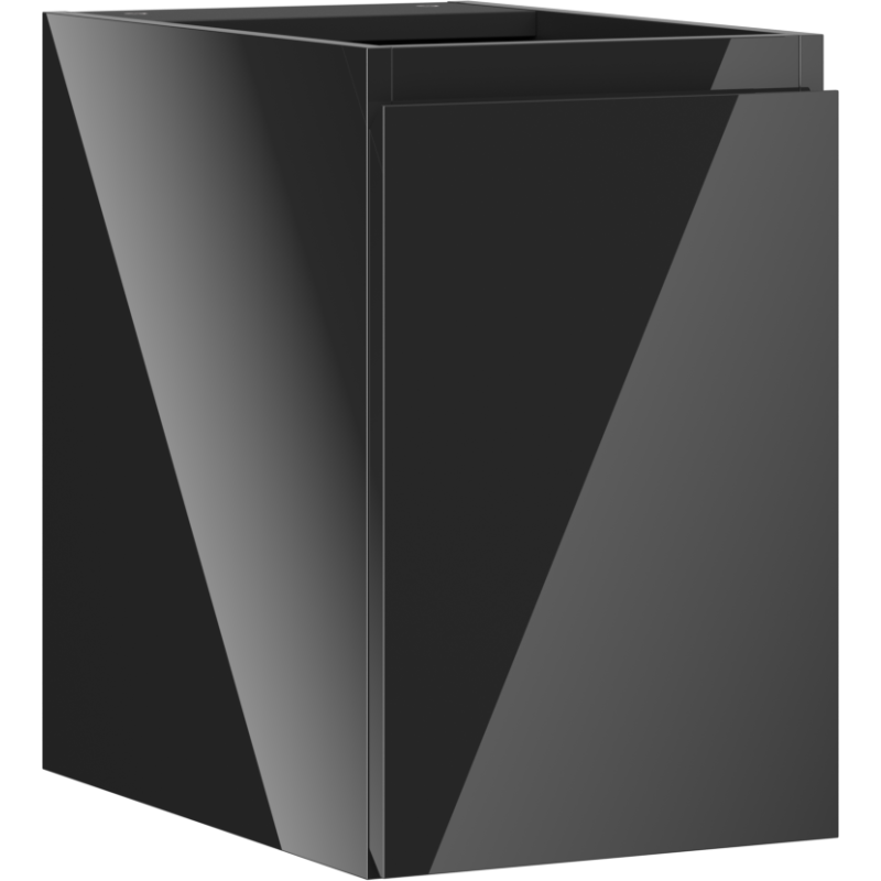 Mexen Orio kúpeľňová skrinka pod umývadlo 30 cm, 1 dvere, čierny lesk - 91A11-03047-1-BF70