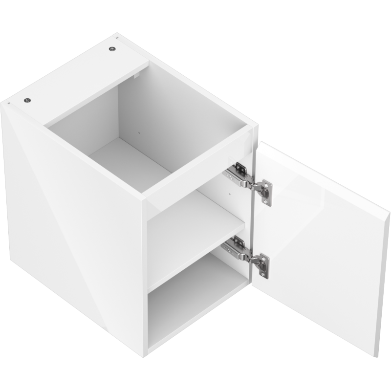 Mexen Orio kúpeľňová skrinka pod umývadlo 35 cm, 1 dvere, biely lesk - 91A11-03547-1-BF00