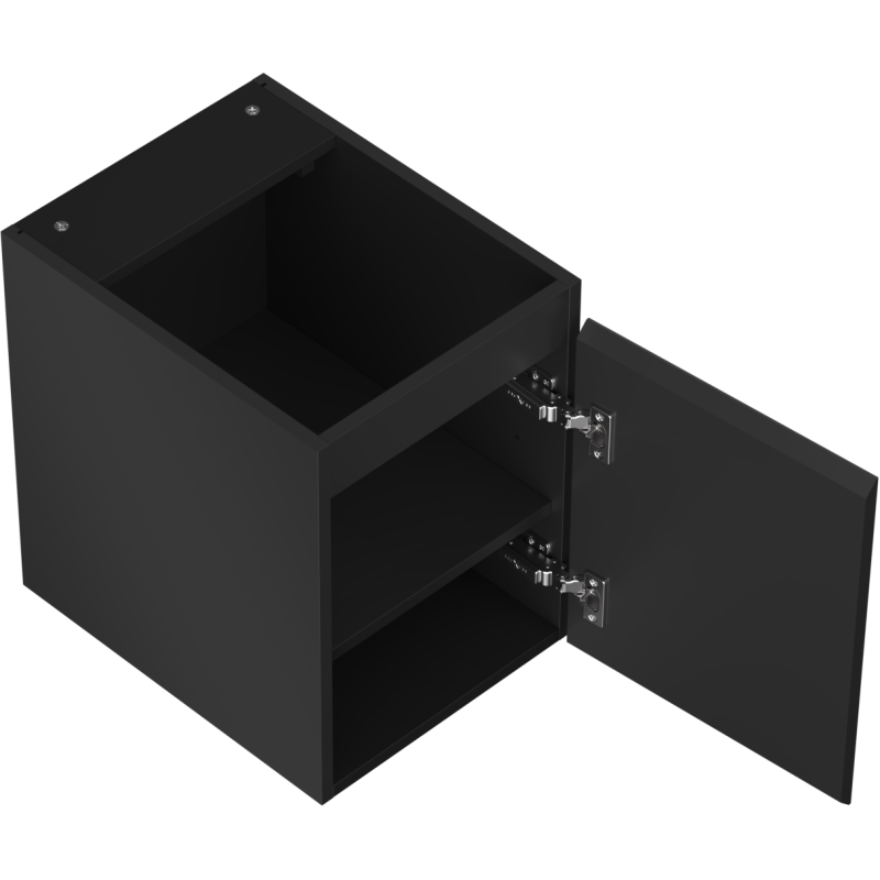 Mexen Orio kúpeľňová skrinka pod umývadlo 35 cm, 1 dvere, čierna matná - 91A11-03547-1-BF71
