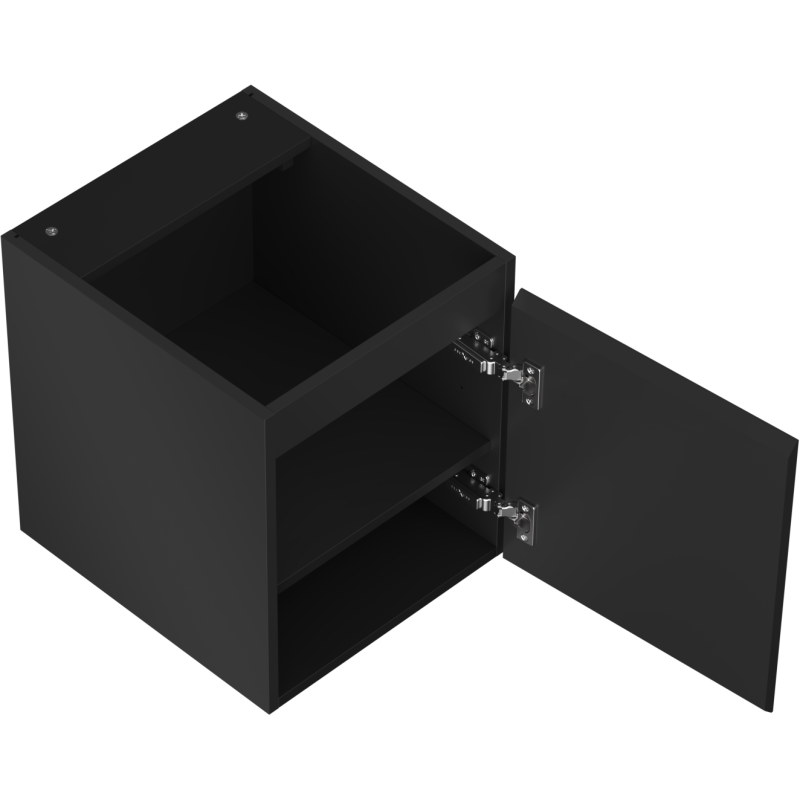 Mexen Orio kúpeľňová skrinka pod umývadlo 40 cm, 1 dvere, čierna matná - 91A11-04047-1-BF71