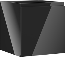 Mexen Orio kúpeľňová skrinka pod umývadlo 45 cm, 1 dvere, čierny lesk - 91A11-04547-1-BF70