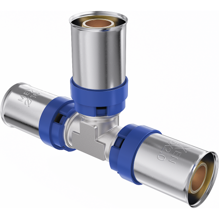 Mexen PEX-P lisovaný t-kus, lisovací PEX 20 x 20 x 20 - W97130-202020-00