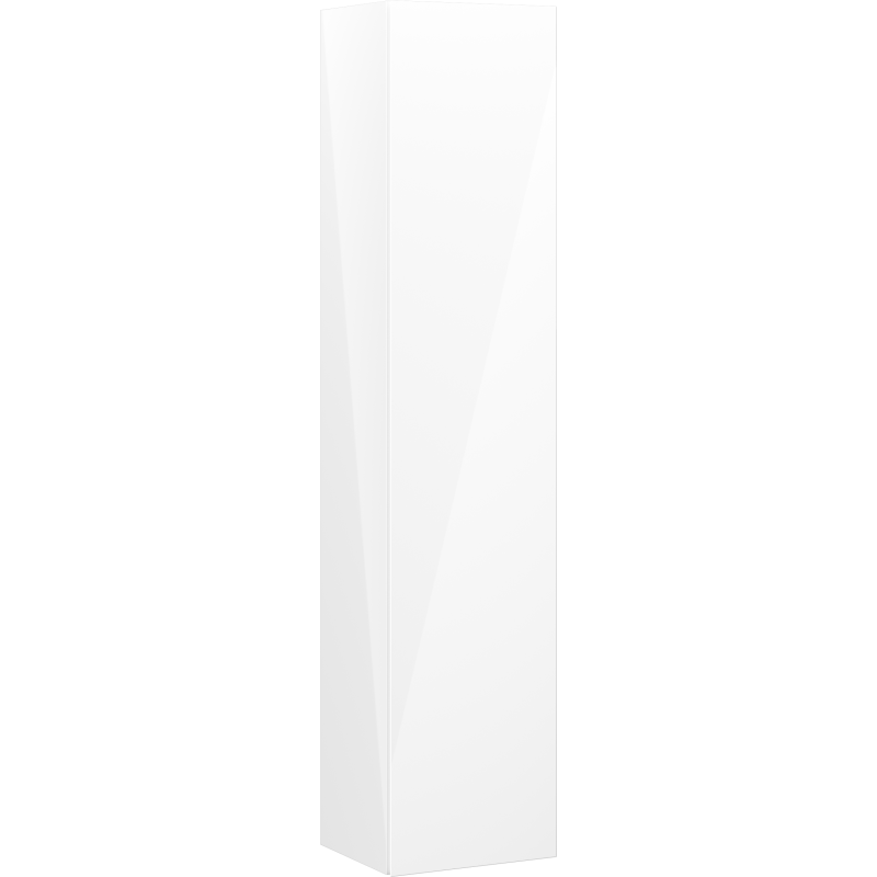Mexen Orio kúpeľňový stĺp 35 cm, 1 dvere, biely lesk - 91A11-03016-1-BF00