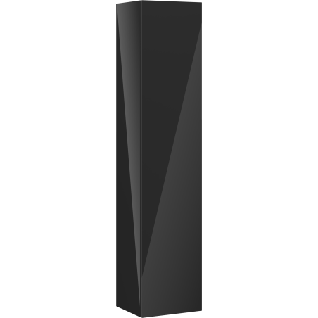 Mexen Orio kúpeľňový stĺpik 35 cm, 1 dvere, čierny lesk - 91A11-03016-1-BF70