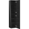 Mexen Orio kúpeľňový stĺpik 35 cm, 1 dvere, čierny lesk - 91A11-03016-1-BF70