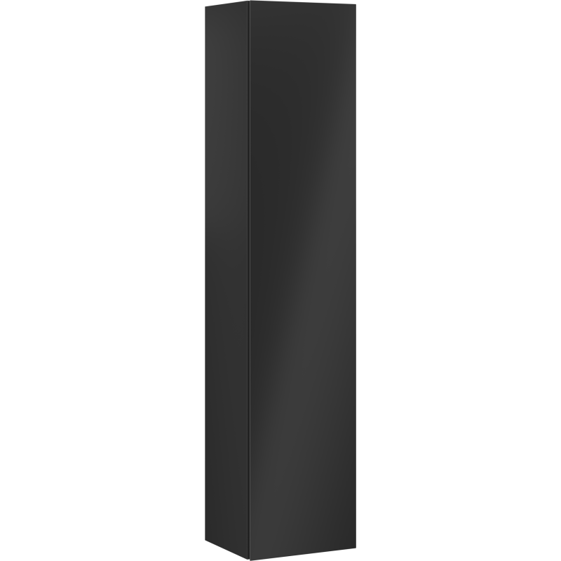 Mexen Orio kúpeľňový stĺpik 35 cm, 1 dvere, čierny mat - 91A11-03016-1-BF71