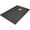 Mexen Stone+ kompozitová obdĺžniková sprchová vanička 90 x 80 cm, antracitová - 44718090