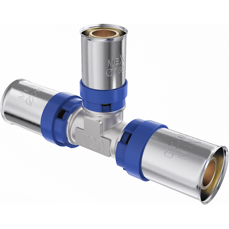 Mexen PEX-P redukčný lisovaný trojcestný adaptér, lisovaný PEX 25 x 20 x 25 - W97131-252025-00