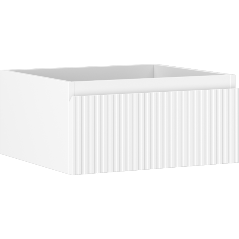Mexen Rivel kúpeľňová skrinka pod umývadlo 50 cm, 1 zásuvka, ryhovaná, biela matná- 91A20-05023-1-BF01