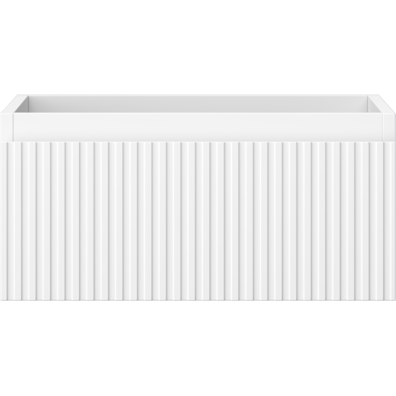 Mexen Rivel kúpeľňová skrinka pod umývadlo 50 cm, 1 zásuvka, ryhovaná, biela matná- 91A20-05023-1-BF01