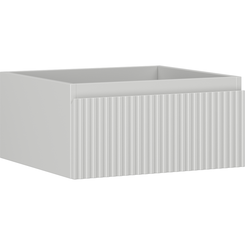 Mexen Rivel kúpeľňová skrinka pod umývadlo 50 cm, 1 zásuvka, ryhovaná, šedá matná - 91A20-05023-1-BF62