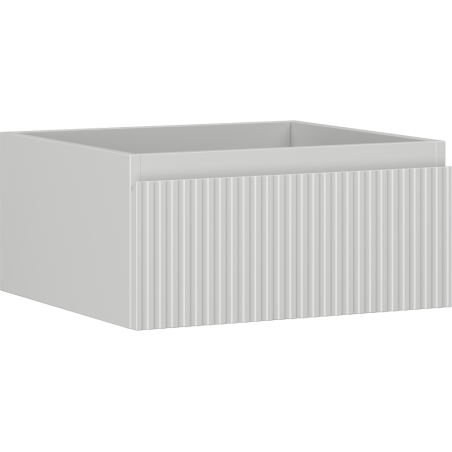 Mexen Rivel kúpeľňová skrinka pod umývadlo 50 cm, 1 zásuvka, ryhovaná, šedá matná - 91A20-05023-1-BF62