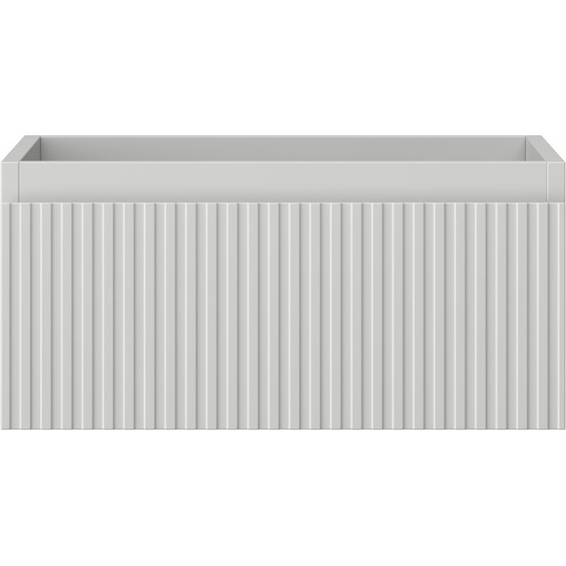 Mexen Rivel kúpeľňová skrinka pod umývadlo 50 cm, 1 zásuvka, ryhovaná, šedá matná - 91A20-05023-1-BF62