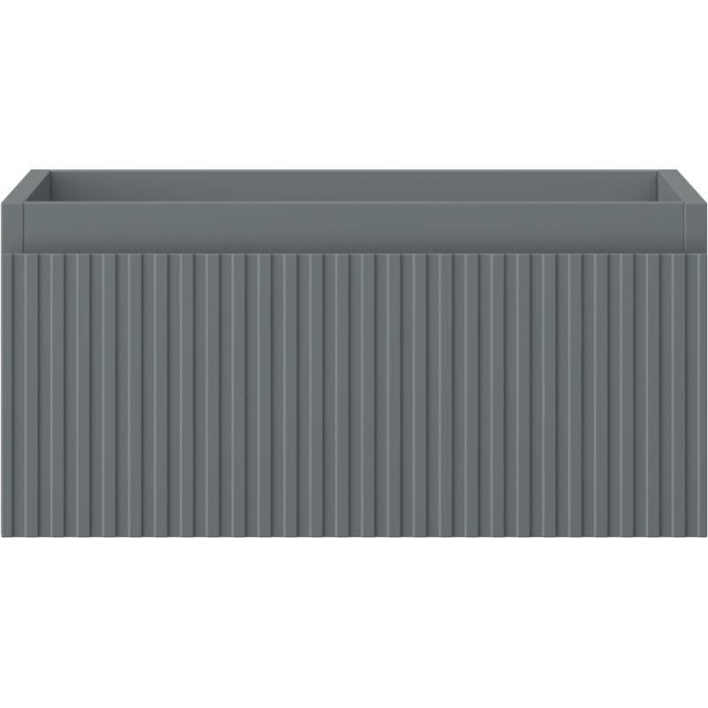 Mexen Rivel kúpeľňová skrinka pod umývadlo 50 cm, 1 zásuvka, ryhovaná, grafit mat - 91A20-05023-1-BF66