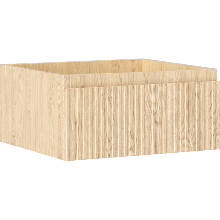 Mexen Rivel kúpeľňová skrinka pod umývadlo 50 cm, 1 zásuvka, vrúbkovaná, dub - 91A20-05023-1-BF81