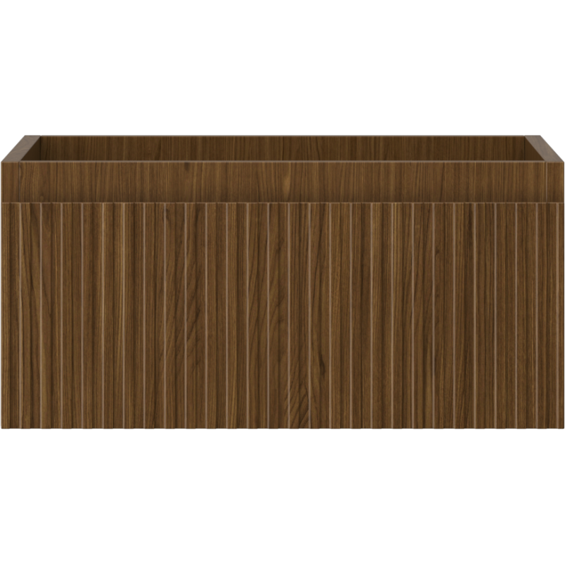 Mexen Rivel kúpeľňová skrinka pod umývadlo 50 cm, 1 zásuvka, ryhovaná, orech - 91A20-05023-1-BF86