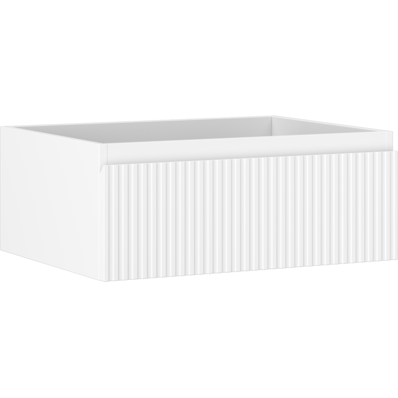 Mexen Rivel kúpeľňová skrinka pod umývadlo 60 cm, 1 zásuvka, profilovaná, biela matná - 91A20-06023-1-BF01