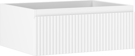 Mexen Rivel kúpeľňová skrinka pod umývadlo 60 cm, 1 zásuvka, profilovaná, biela matná - 91A20-06023-1-BF01