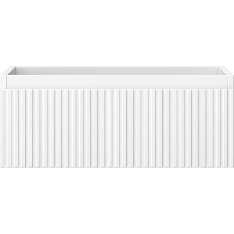 Mexen Rivel kúpeľňová skrinka pod umývadlo 60 cm, 1 zásuvka, profilovaná, biela matná - 91A20-06023-1-BF01