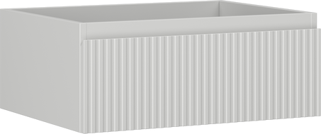 Mexen Rivel kúpeľňová skrinka pod umývadlo 60 cm, 1 zásuvka, ryhovaná, šedá matná - 91A20-06023-1-BF62