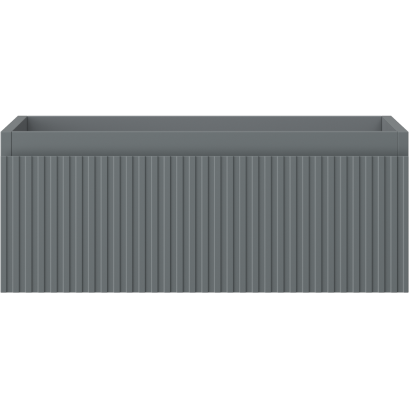 Mexen Rivel kúpeľňová skrinka pod umývadlo 60 cm, 1 zásuvka, ryhovaná, grafit mat - 91A20-06023-1-BF66