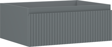 Mexen Rivel kúpeľňová skrinka pod umývadlo 60 cm, 1 zásuvka, ryhovaná, grafit mat - 91A20-06023-1-BF66