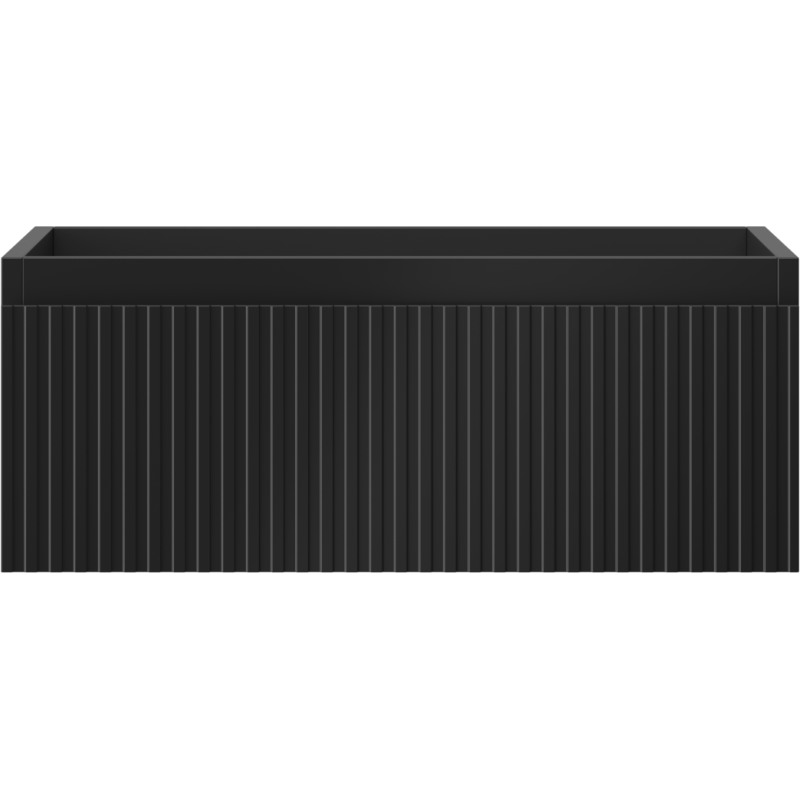 Mexen Rivel kúpeľňová skrinka pod umývadlo 60 cm, 1 zásuvka, ryhovaná, čierna matná - 91A20-06023-1-BF71