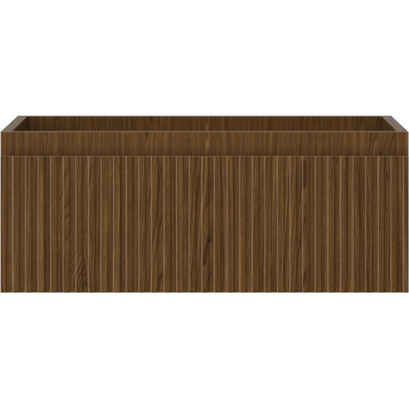Mexen Rivel kúpeľňová skrinka pod umývadlo 60 cm, 1 zásuvka, ryhovaná, orech - 91A20-06023-1-BF86