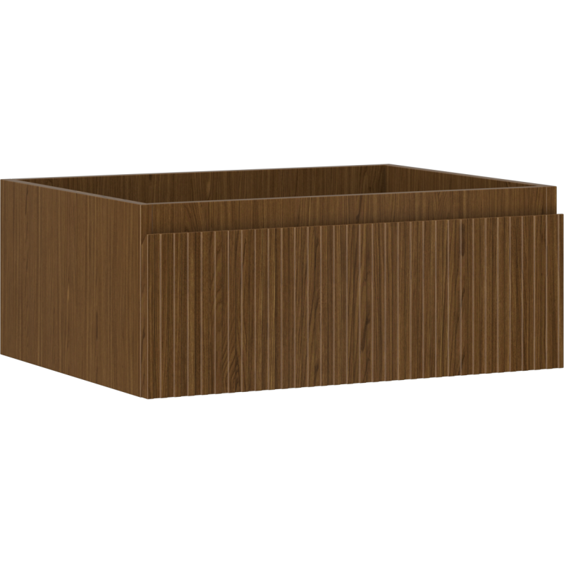 Mexen Rivel kúpeľňová skrinka pod umývadlo 60 cm, 1 zásuvka, ryhovaná, orech - 91A20-06023-1-BF86