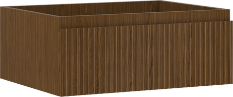Mexen Rivel kúpeľňová skrinka pod umývadlo 60 cm, 1 zásuvka, ryhovaná, orech - 91A20-06023-1-BF86