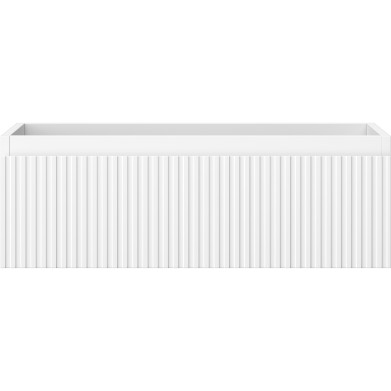 Mexen Rivel kúpeľňová skrinka pod umývadlo 70 cm, 1 zásuvka, drážkovaná, biela matná - 91A20-07023-1-BF01