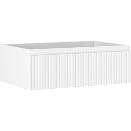 Mexen Rivel kúpeľňová skrinka pod umývadlo 70 cm, 1 zásuvka, drážkovaná, biela matná - 91A20-07023-1-BF01