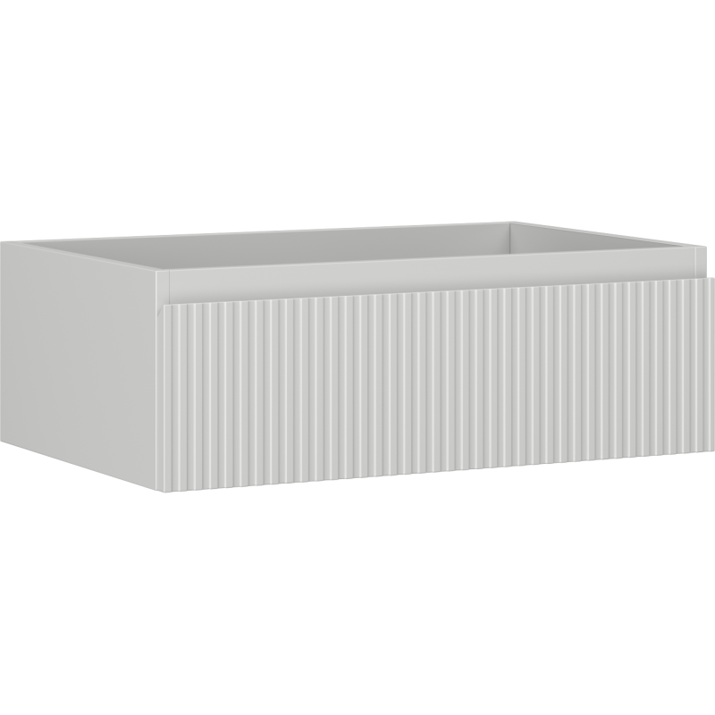 Mexen Rivel kúpeľňová skrinka pod umývadlo 70 cm, 1 zásuvka, ryhovaná, sivá matná - 91A20-07023-1-BF62