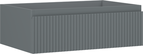 Mexen Rivel kúpeľňová skrinka pod umývadlo 70 cm, 1 zásuvka, drážkovaná, grafit mat - 91A20-07023-1-BF66