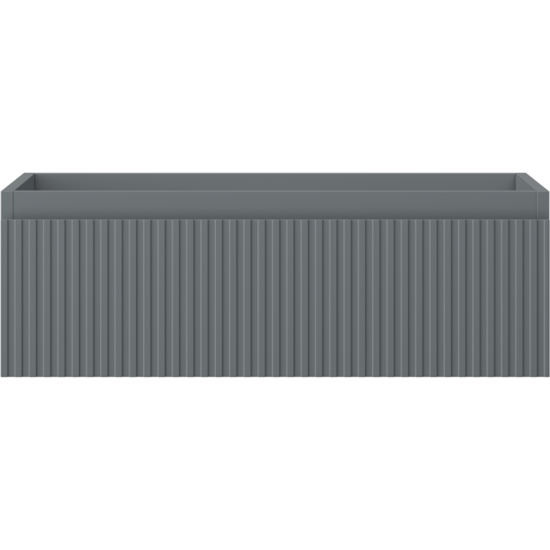 Mexen Rivel kúpeľňová skrinka pod umývadlo 70 cm, 1 zásuvka, ryhovaná, grafit mat - 91A20-07023-1-BF66