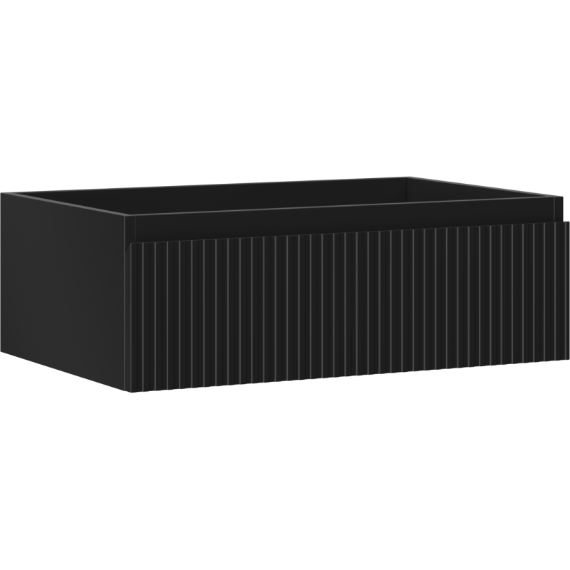 Mexen Rivel kúpeľňová skrinka pod umývadlo 70 cm, 1 zásuvka, ryhovaná, grafit mat - 91A20-07023-1-BF71