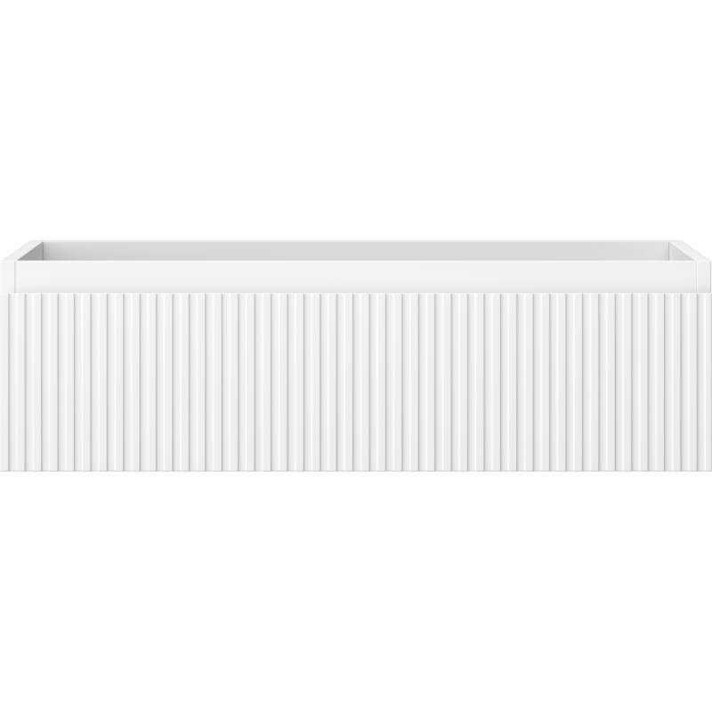 Mexen Rivel kúpeľňová skrinka pod umývadlo 80 cm, 1 zásuvka, ryhovaná, biela matná - 91A20-08023-1-BF01